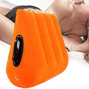 Portable Inflatable Triangular Support Sex Pillow With Armrests